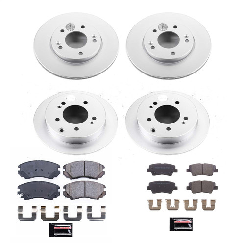 PowerStop CRK6310 - Power Stop 10-11 Kia Soul Front & Rear Z17 Evolution Geomet Coated Brake Kit PowerStop CRK6310 - Power Stop 10-11 Kia Soul Front & Rear Z17 Evolution Geomet Coated Brake Kit