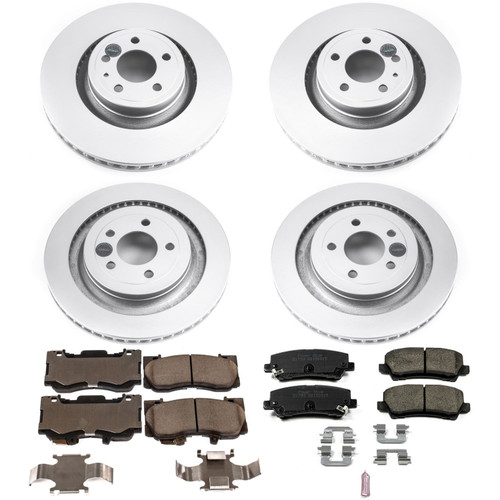 PowerStop CRK6805 - Power Stop 15-19 Ford Mustang Front & Rear Z17 Evolution Geomet Coated Brake Kit