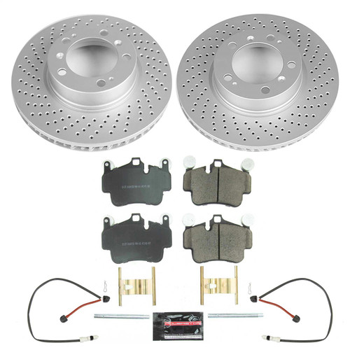 PowerStop CRK7195 - Power Stop 06-08 Porsche 911 Front Z17 Evolution Geomet Coated Brake Kit