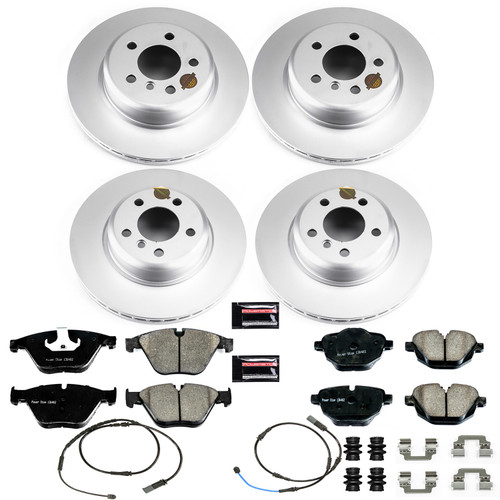 PowerStop CRK7237 - Power Stop 14-16 BMW 528i Front & Rear Z23 Evolution Sport Coated Brake Kit