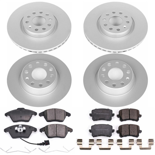 PowerStop CRK7838 - Power Stop 2009 Volkswagen Passat Front & Rear Z23 Evolution Sport Coated Brake Kit PowerStop CRK7838 - Power Stop 2009 Volkswagen Passat Front & Rear Z23 Evolution Sport Coated Brake Kit