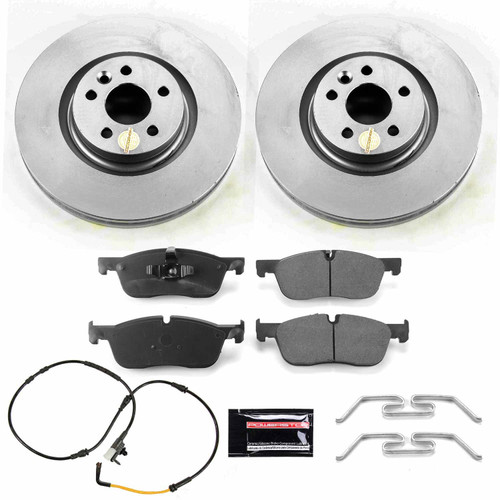 PowerStop CRK8107 - Power Stop 2018 Jaguar E-Pace Front Z23 Evolution Sport Coated Brake Kit