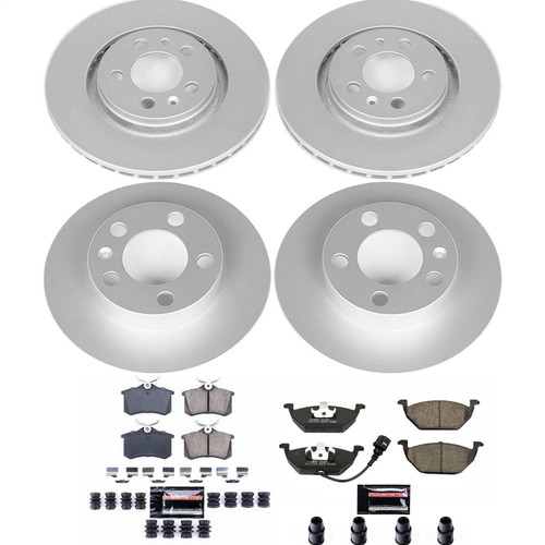 PowerStop CRK840 - Power Stop 99-06 Volkswagen Beetle Front & Rear Z23 Evolution Sport Coated Brake Kit