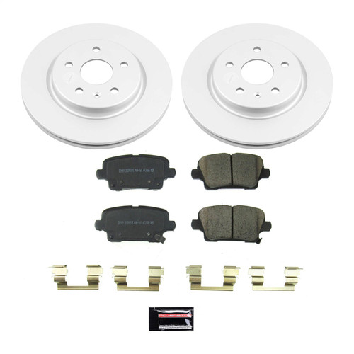 PowerStop CRK8487 - Power Stop 19-20 Cadillac XT4 Rear Z17 Evolution Geomet Coated Brake Kit