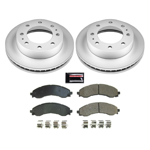 PowerStop CRK8746 - Power Stop 2021 GMC Savana 3500 Front Z17 Coated Brake Kit