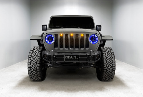 ORACLE Lighting 5839-335 - Oculus Bi-LED Projector Headlights for Jeep JL/Gladiator JT - w/ BC1 Controller
