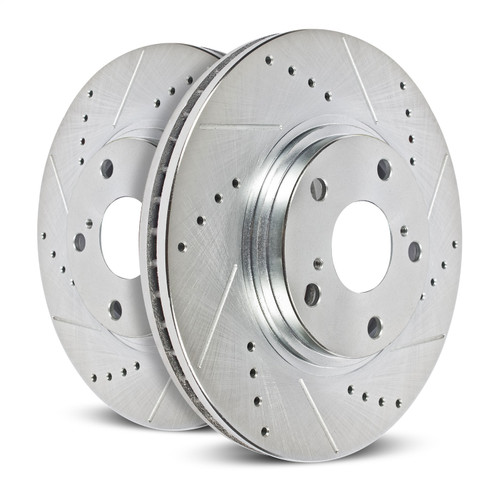 PowerStop EBR1464XPR - Power Stop 15-16 Mercedes-Benz SL400 Rear Evolution Drilled & Slotted Rotors - Pair