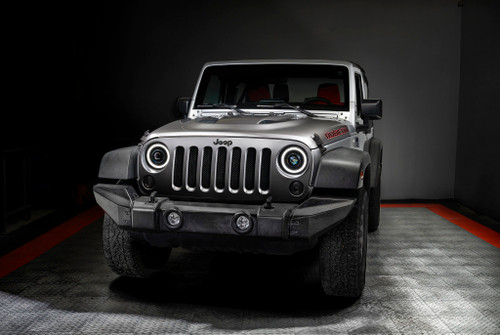 ORACLE Lighting 5876-001 - Oculus 7in Bi-LED Projector Headlights for Jeep Wrangler JK - 6000K