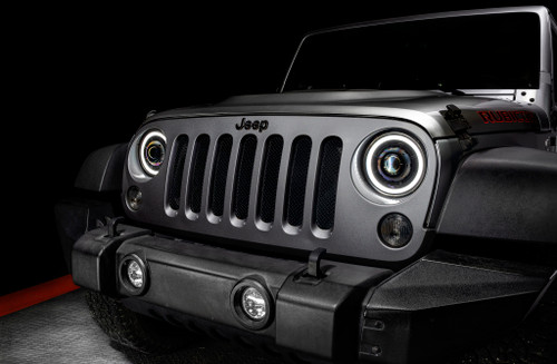 ORACLE Lighting 5876-001 - Oculus 7in Bi-LED Projector Headlights for Jeep Wrangler JK - 6000K