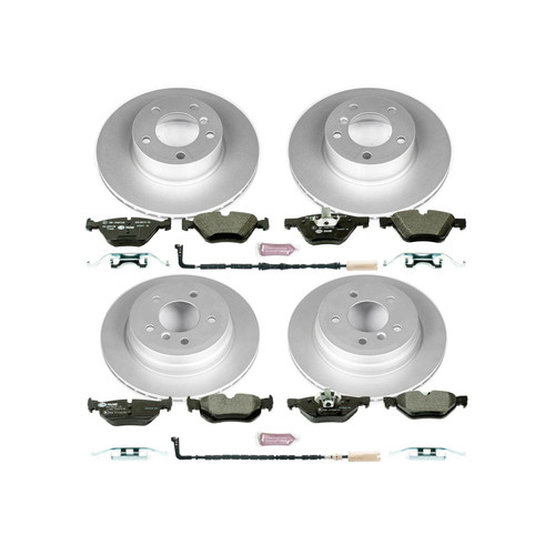 PowerStop ESK4103 - Power Stop 2007 BMW 328i Front & Rear Euro-Stop Brake Kit