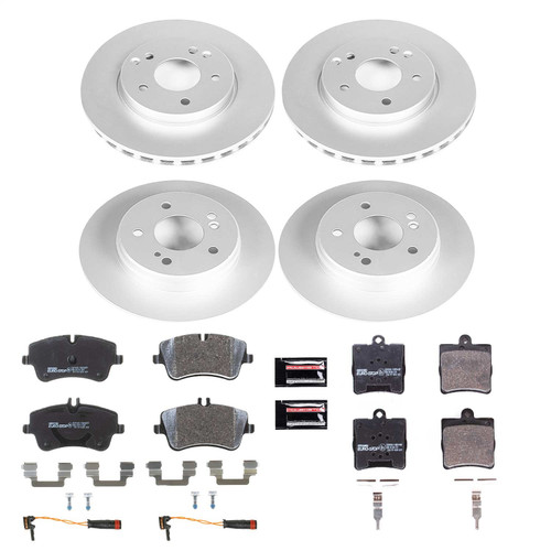 PowerStop ESK2812 - Power Stop 02-05 Mercedes-Benz C230 Front & Rear Euro-Stop Brake Kit