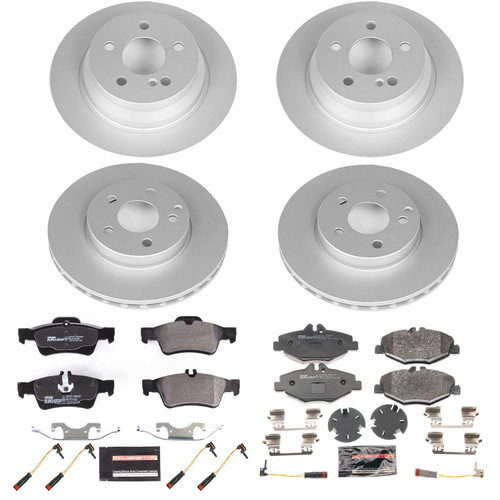 PowerStop ESK4515 - Power Stop 2006 Mercedes-Benz E320 Front & Rear Euro-Stop Brake Kit