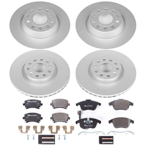 PowerStop ESK5802 - Power Stop 2011 Volkswagen Tiguan Front & Rear Euro-Stop Brake Kit