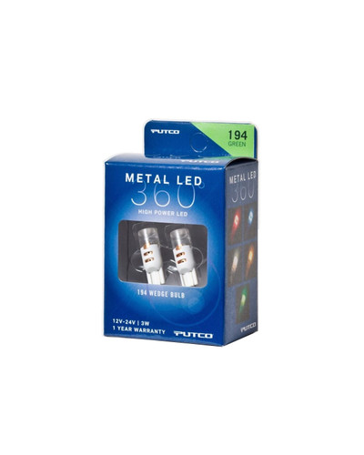 Putco 340194G-360 - 194 - Green Metal 360 LED