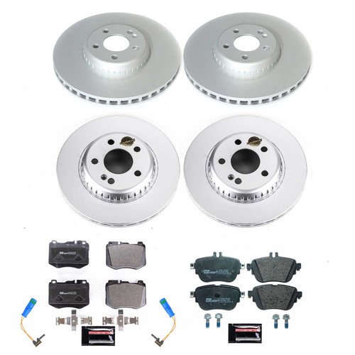 PowerStop ESK8072 - Power Stop 2017 Mercedes-Benz E300 Front & Rear Eurostop Brake Kit
