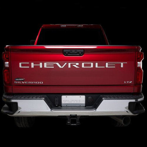 Putco 55551GM - 2020 Chevy Silv 2500/3500 - SS Tailgate Letters CHEVROLET - Stamped Version Chevrolet Letters