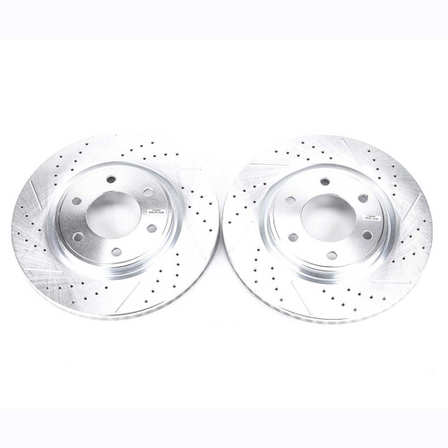 PowerStop JBR1199XPR - Power Stop 08-10 Infiniti QX56 Front Evolution Drilled & Slotted Rotors - Pair