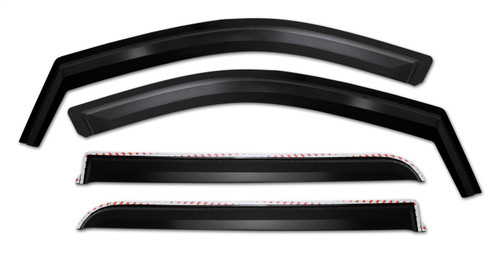 Putco 680243 - 19-21 Chevy Silverado 1500 - Double Cab Element Matte Black Window Visors (Set of 4) Putco 680243 - 19-21 Chevy Silverado 1500 - Double Cab Element Matte Black Window Visors (Set of 4)