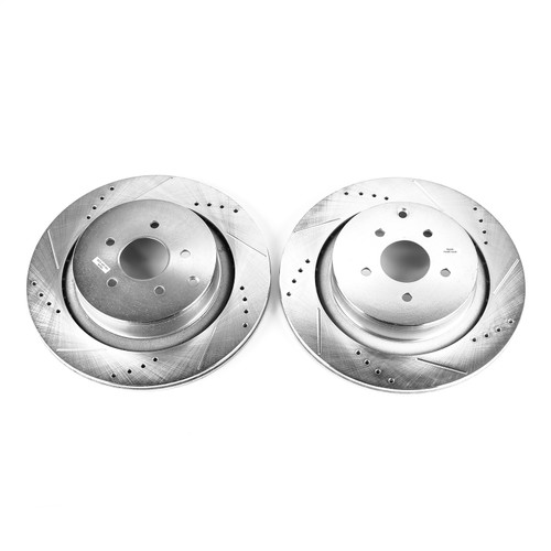 PowerStop JBR1386XPR - Power Stop 09-13 Infiniti FX50 Rear Evolution Drilled & Slotted Rotors - Pair