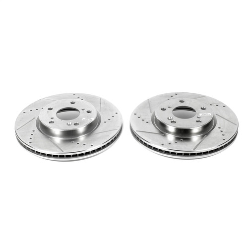 PowerStop JBR1571XPR - Power Stop 13-19 Honda Accord Front Evolution Drilled & Slotted Rotors - Pair