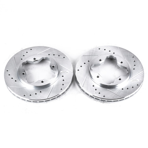PowerStop JBR524XPR - Power Stop 1997 Acura CL Front Evolution Drilled & Slotted Rotors - Pair
