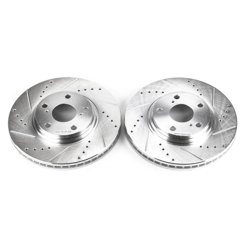 PowerStop JBR737XPR - Power Stop 2003 Lexus ES300 Front Evolution Drilled & Slotted Rotors - Pair