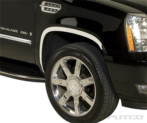 Putco 97321 - 07-14 Cadillac Escalade ESV - Full Stainless Steel Fender Trim