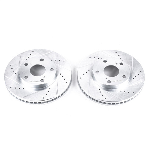 PowerStop JBR712XPR - Power Stop 92-01 Lexus ES300 Front Evolution Drilled & Slotted Rotors - Pair