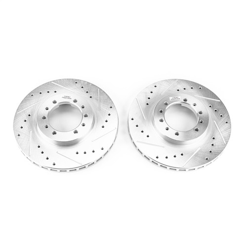 PowerStop JBR723XPR - Power Stop 91-96 Mitsubishi Montero Front Evolution Drilled & Slotted Rotors - Pair PowerStop JBR723XPR - Power Stop 91-96 Mitsubishi Montero Front Evolution Drilled & Slotted Rotors - Pair