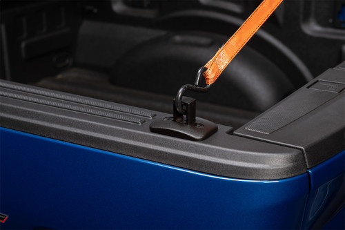 Putco 99901B - Black Push-Up Tie Downs - for Full-Size Truck w/ Stake Pocket Mounts (Excl 2014+ GM)