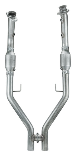 Pypes HFM26E - 2005-2010 Mustang H-Pipe Exhaust Kit High Flow Catalytic Converters 409 Stainless Steel EPA Compliant  Performance Exhaust