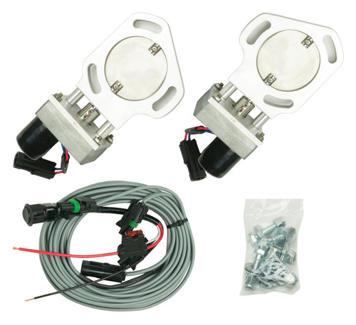 Pypes HVE10 - Dual Exhaust Electric Dump Cutout Natural Finish Hardware Incl Aluminum And 304 Stainless Steel Material  Exhaust