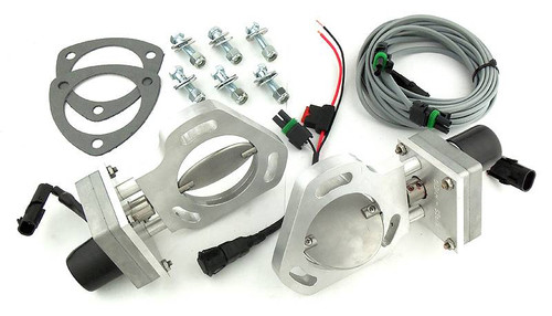 Pypes HVE10 - Dual Exhaust Electric Dump Cutout Natural Finish Hardware Incl Aluminum And 304 Stainless Steel Material  Exhaust