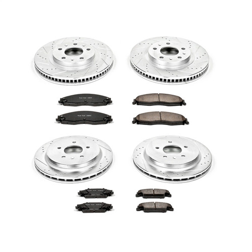PowerStop K1420 - Power Stop 03-07 Cadillac CTS Front & Rear Z23 Evolution Sport Brake Kit
