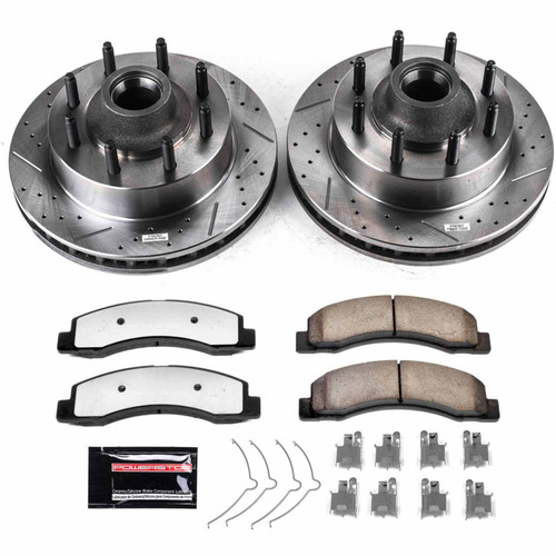 PowerStop K1392-36 - Power Stop 03-04 Ford F-350 Super Duty Front Z36 Truck & Tow Brake Kit