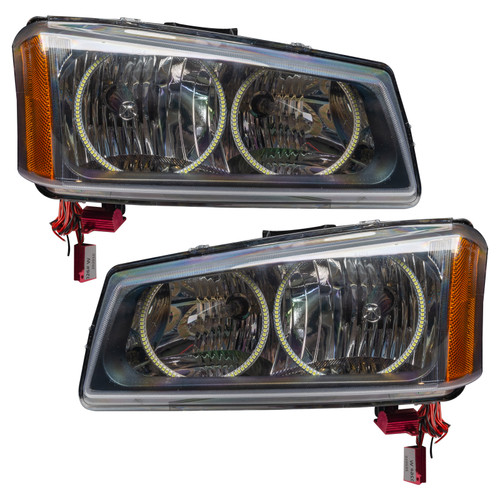 ORACLE Lighting 7197-002 - Lighting 03-06 Chevrolet Silverado Pre-Assembled LED Halo Headlights -Blue