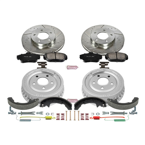PowerStop K15101DK - Power Stop 94-00 Ford Taurus Front & Rear Z23 Evolution Sport Brake Kit