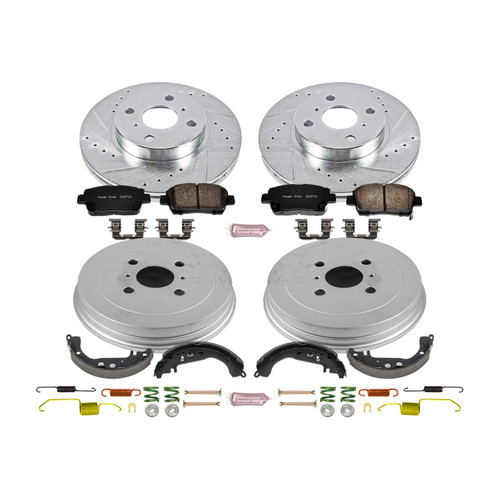 PowerStop K15201DK - Power Stop 01-03 Toyota Prius Front & Rear Z23 Evolution Sport Brake Kit