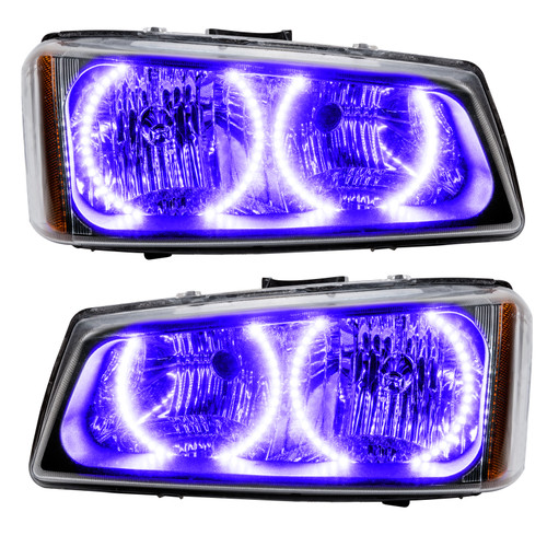 ORACLE Lighting 7197-007 - Lighting 03-06 Chevrolet Silverado Pre-Assembled LED Halo Headlights -UV/Purple