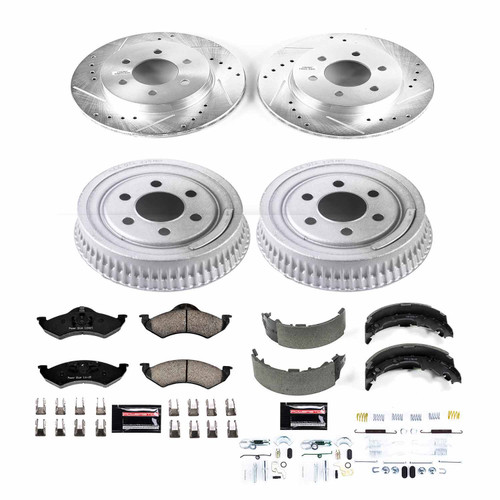 PowerStop K15072DK - Power Stop 00-02 Dodge Dakota Front & Rear Z23 Evolution Sport Brake Kit