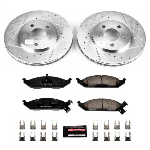 PowerStop K1676 - Power Stop 95-00 Chrysler Cirrus Front Z23 Evolution Sport Brake Kit