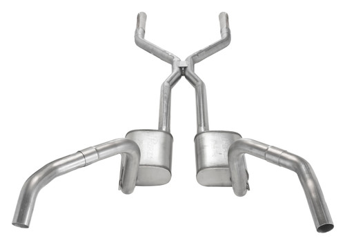 Pypes SGF44R - Crossmember Back w/H-Pipe Exhaust System 67-69 Split Rear Dual Exit 3 in Intermediate And Tail Pipe Race Pro Mufflers/Hardware Incl Tip Not Incl Natural 409 Stainless Steel  Exhaust Pypes SGF44R - Crossmember Back w/H-Pipe Exhaust System 67-69 Split Rear Dual Exit 3 in Intermediate And Tail Pipe Race Pro Mufflers/Hardware Incl Tip Not Incl Natural 409 Stainless Steel  Exhaust