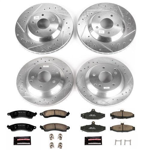 PowerStop K1528 - Power Stop 88-96 Chevrolet Corvette Front & Rear Z23 Evolution Sport Brake Kit