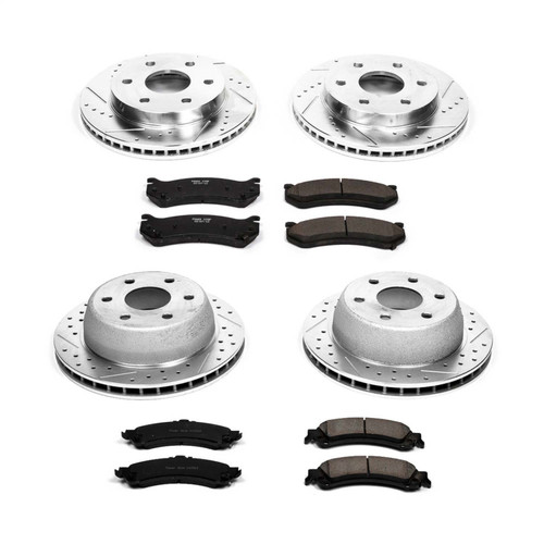 PowerStop K2015 - Power Stop 02-06 Cadillac Escalade Front & Rear Z23 Evolution Sport Brake Kit