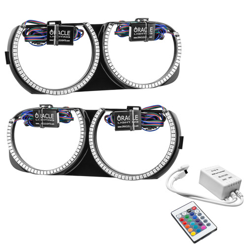 ORACLE Lighting 7739-504 - 15-21 Dodge Challenger Pre-Installed Halo Headlight Bezel - w/ Simple Controller