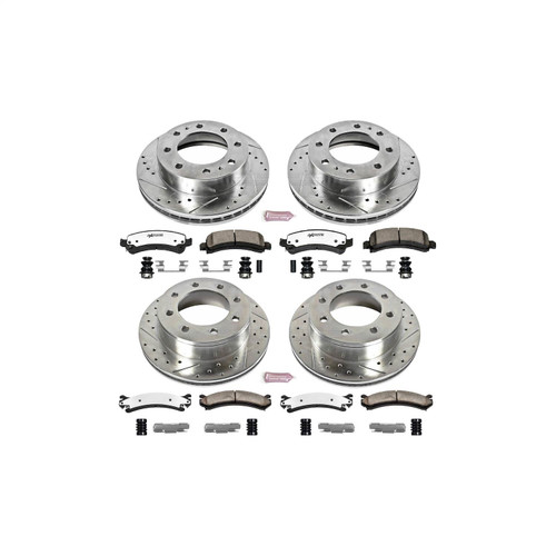 PowerStop K2074-36 - Power Stop 14-19 Chevrolet Express 3500 Front & Rear Z36 Truck & Tow Brake Kit
