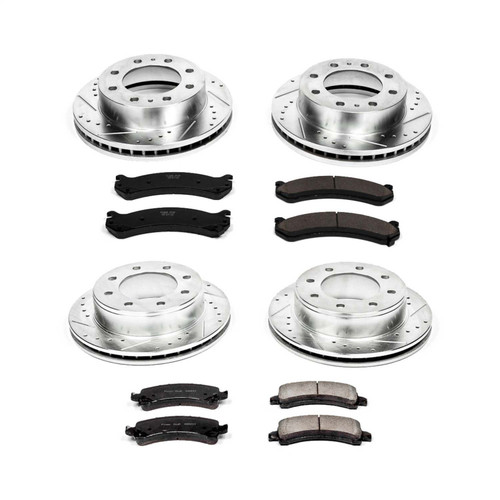 PowerStop K2072 - Power Stop 14-19 Chevrolet Express 3500 Front & Rear Z23 Evolution Sport Brake Kit