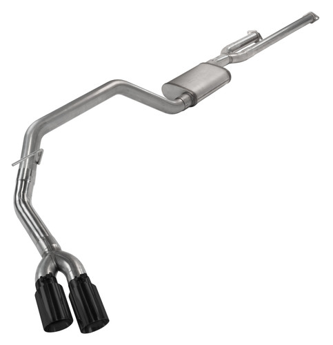 Pypes STT10SB - Cat-Back Exhaust System 14-21 Split Side Dual Exit 2.5 in Intermediate And 3 in Tail Pipe Street Pro Mufflers/Hardware Incl Black Tip Incl  Exhaust
