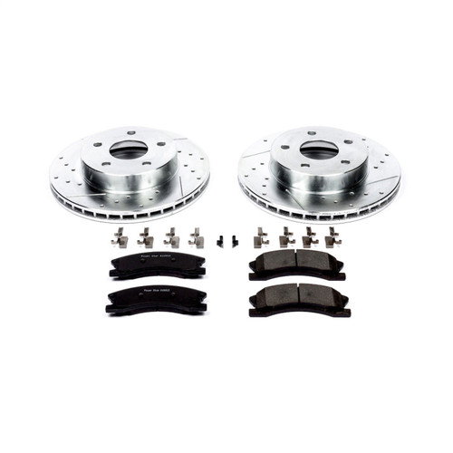 PowerStop K2149 - Power Stop 99-04 Jeep Grand Cherokee Front Z23 Evolution Sport Brake Kit