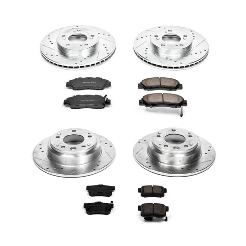 PowerStop K2717 - Power Stop 91-95 Acura Legend Front & Rear Z23 Evolution Sport Brake Kit